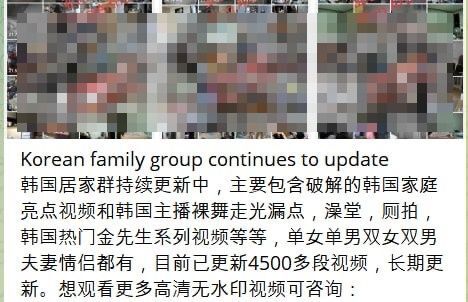 ▲▼裸露男女的私密影像，遭駭客成功入侵網路攝影機後取得，放上網路販賣。（圖／翻攝自Telegram）
