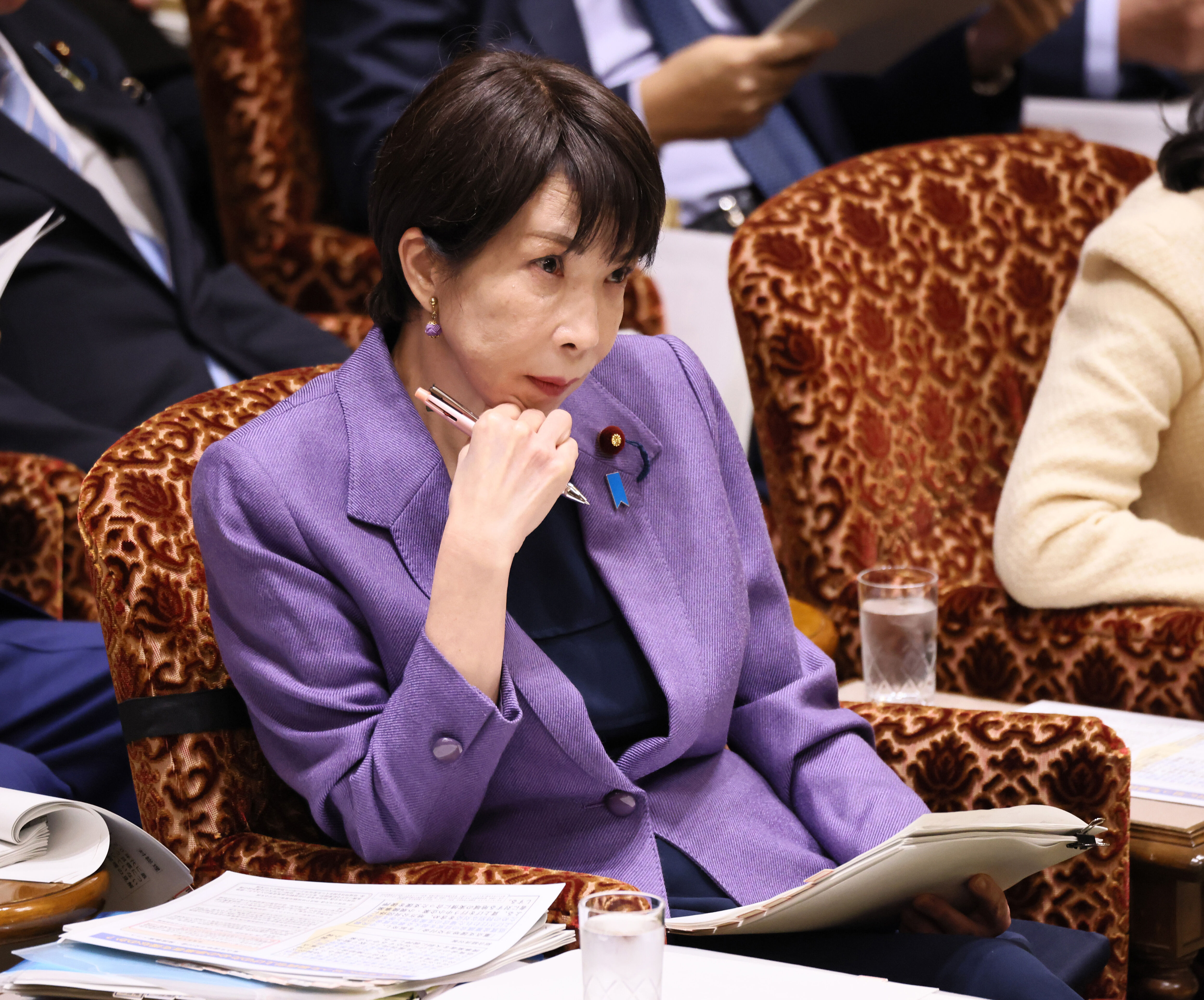 8537728 ▲▼日本首相高市早苗15日出席參議院預算委員會。(圖/達志影像/美聯社)