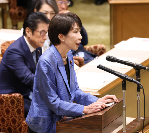 ▲▼日本首相高市早苗26日出席國會黨首辯論。（圖／達志影像／美聯社）