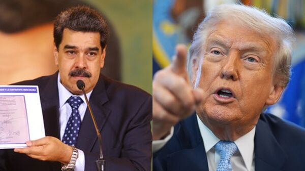 ▲▼美國總統川普與委內瑞拉總統馬杜洛（Nicolas Maduro）。（組圖／達志影像／美聯社）