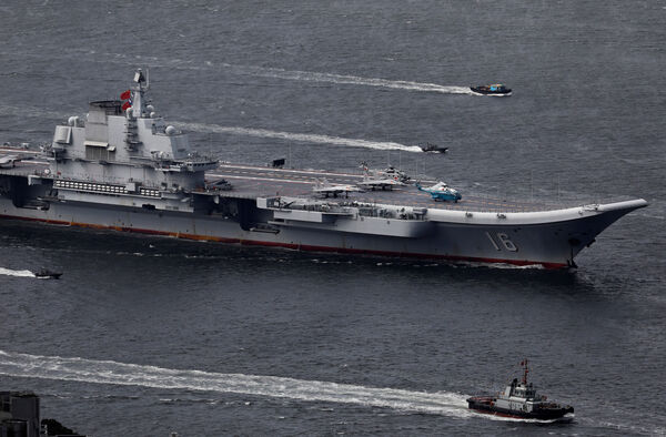 ▲▼中國航母遼寧艦。（圖／達志影像／美聯社）