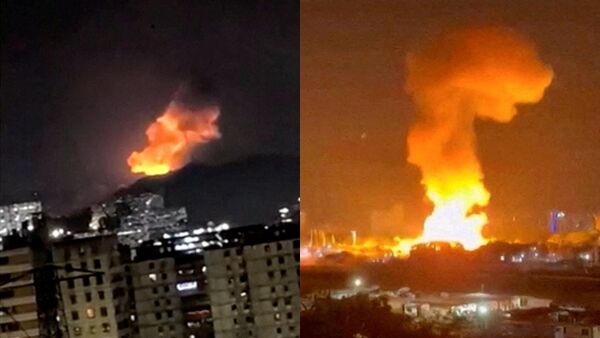 d8565651-1 ▲▼委內瑞拉總統馬杜洛被抓。1月3日凌晨首都卡拉卡斯(Caracas)發生多次爆炸,現場升起滾滾濃煙(圖/路透)