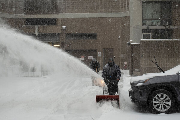 ▲▼美國暴風雪，紐約市布魯克林雪景。（圖／路透）