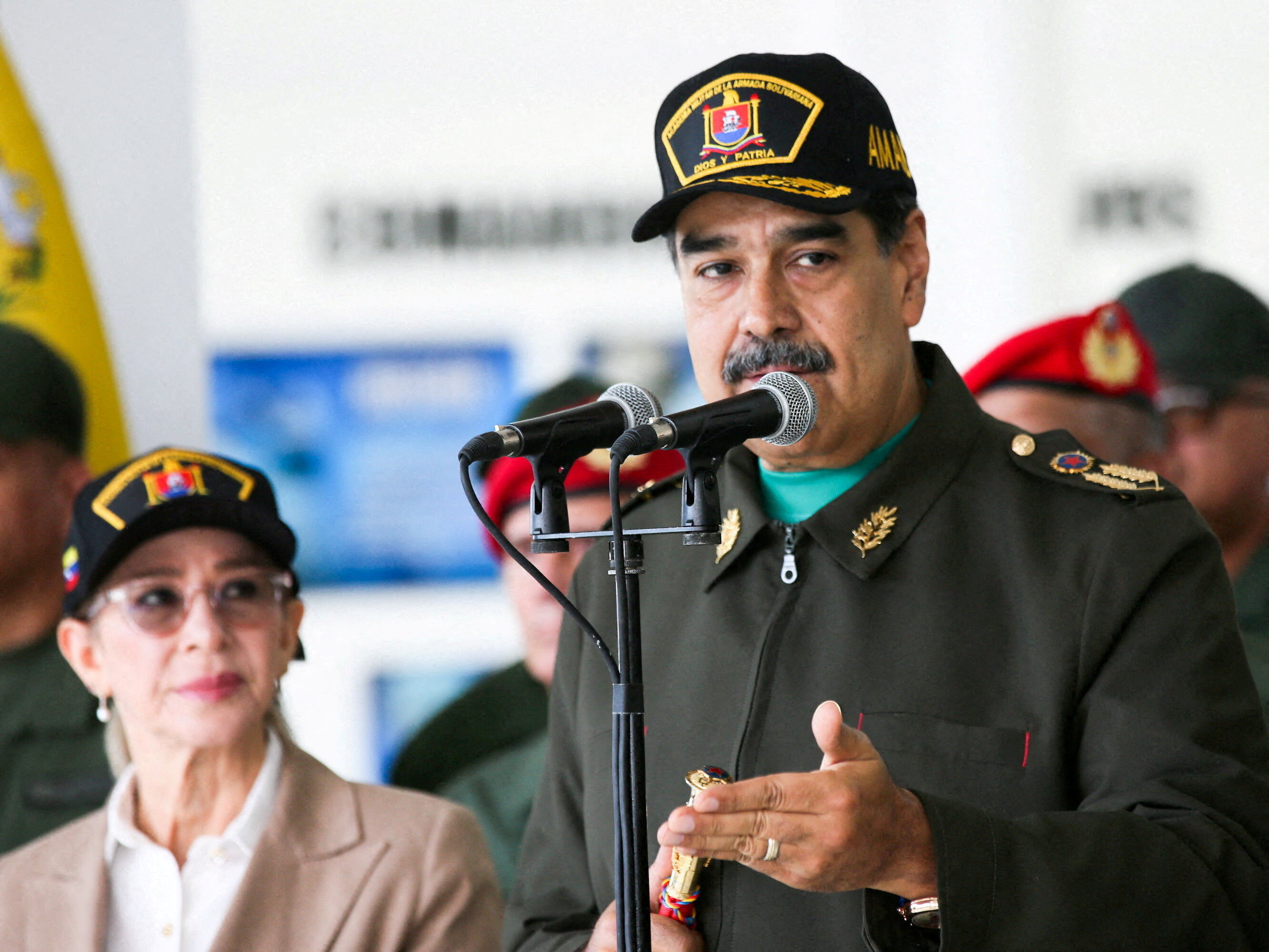▲▼ 委內瑞拉總統馬杜洛（Nicolas Maduro）及其妻子佛羅雷斯（Cilia Flores）。（圖／路透）