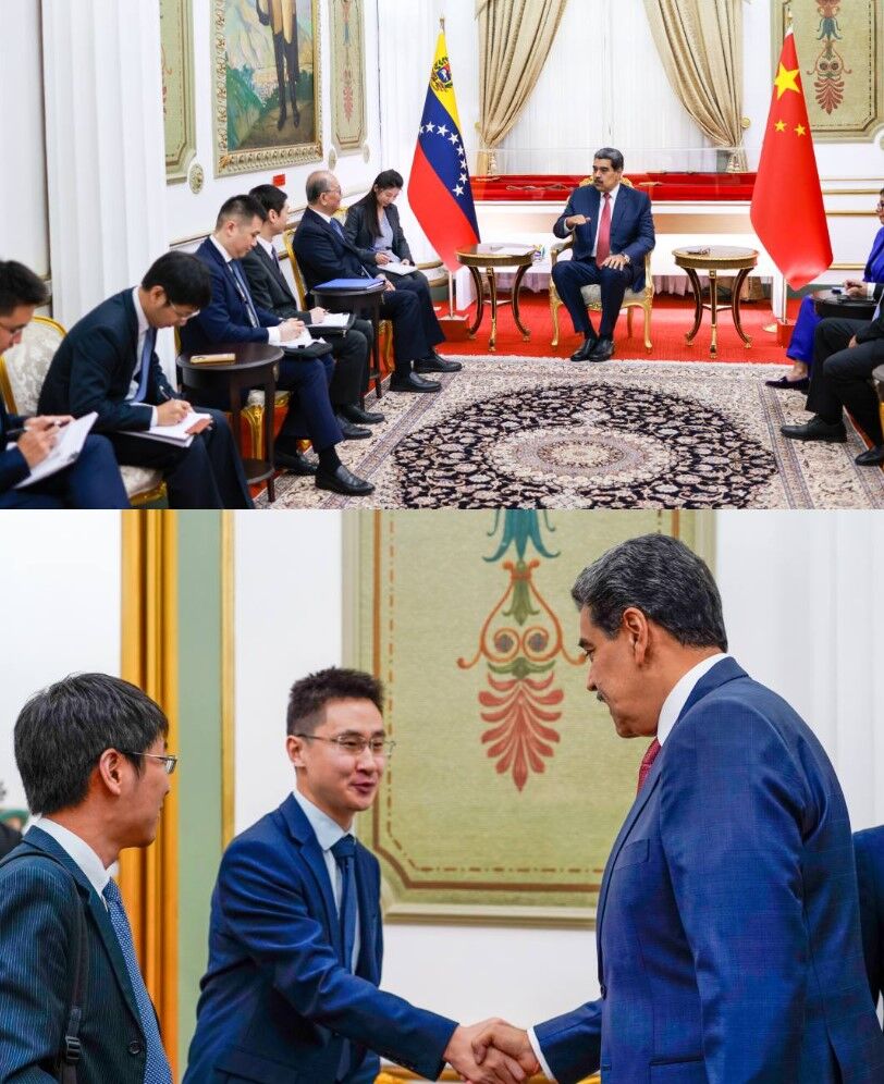 8565228 ▲馬杜洛被美國活捉前一天,才剛會見完中國特使。(圖/翻攝自馬杜洛臉書)