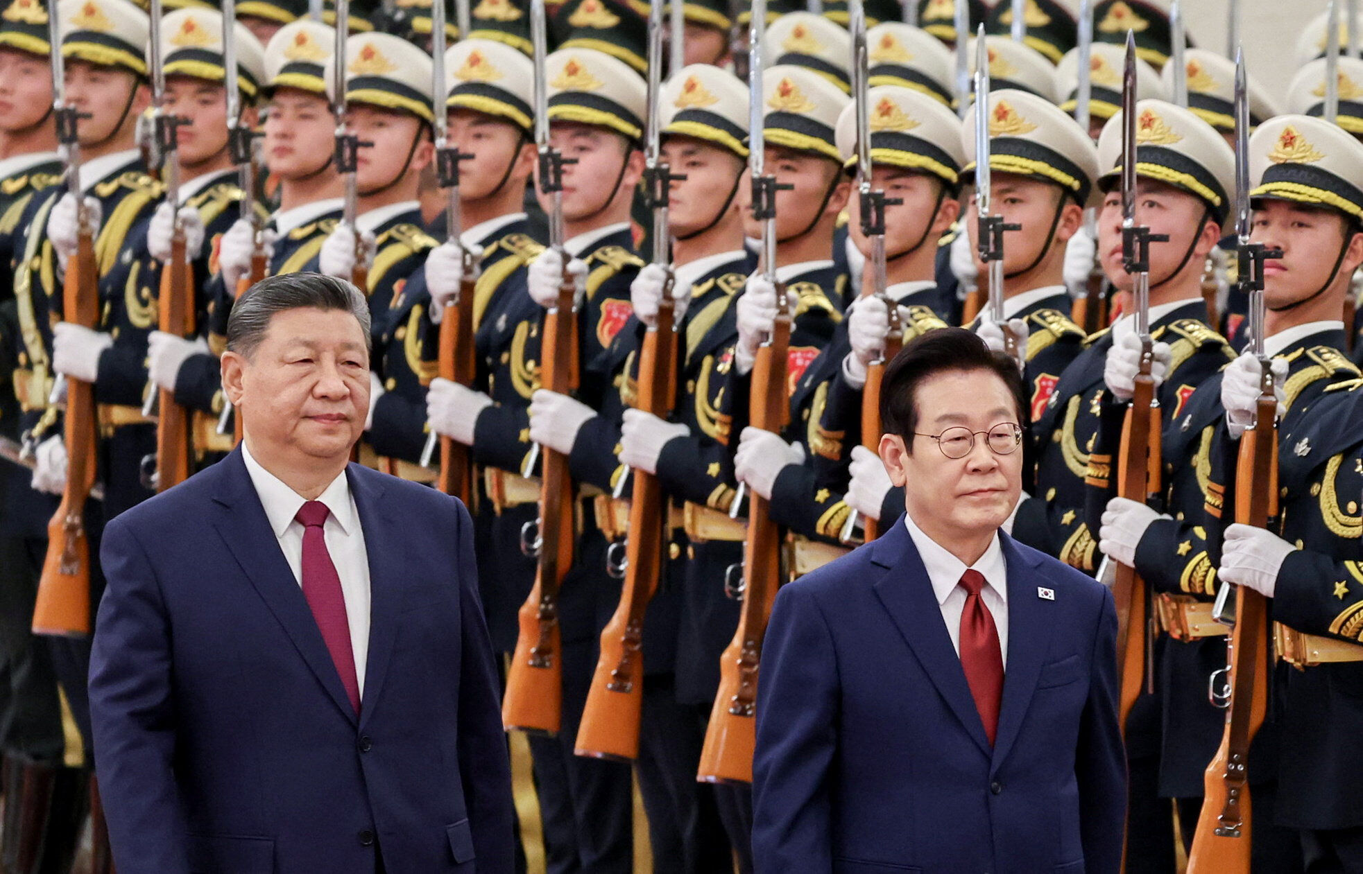 ▲▼中國國家主席習近平、南韓總統李在明談及中韓兩國「共同抗日」的歷史。（圖／路透）