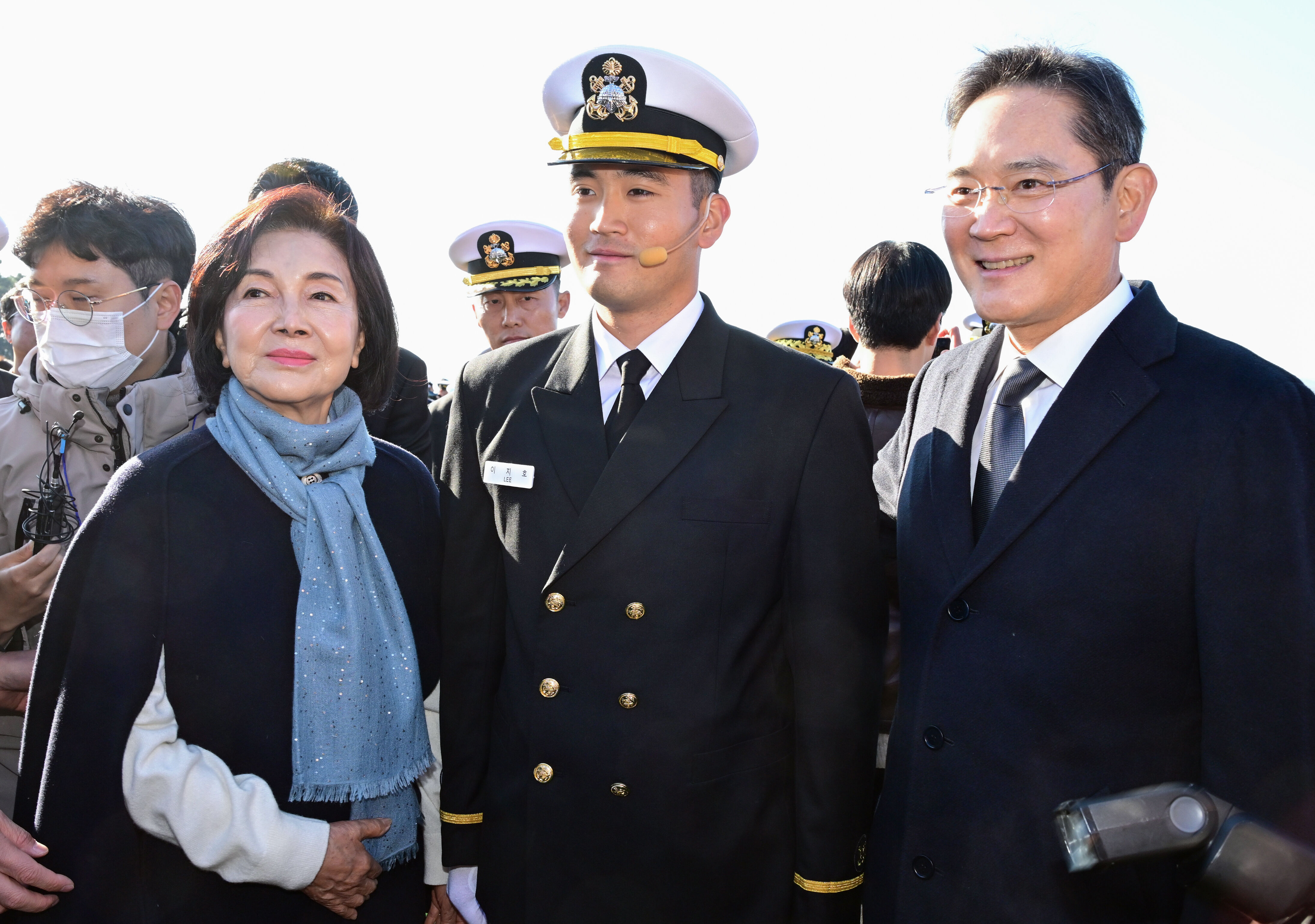 ▲▼南韓三星電子會長李在鎔的長子李志浩，去年9月以海軍學士候補生身分入伍。（圖／達志影像／newscom）