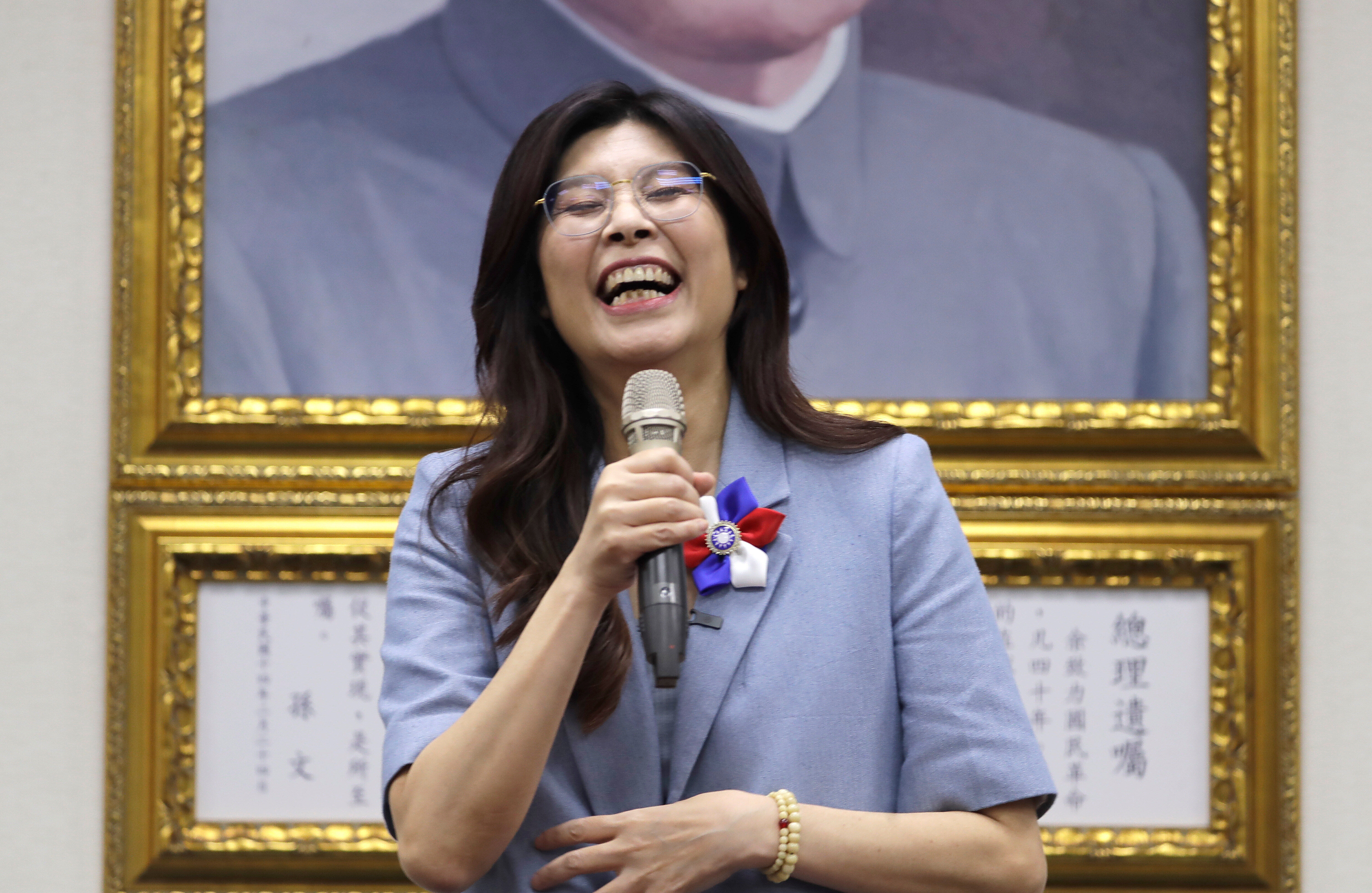 ▲▼中國國民黨主席鄭麗文接受外媒專訪。（圖／達志影像／美聯社）
