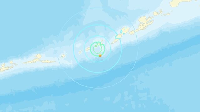 ▲▼阿拉斯加外海地震。（圖／USGS）