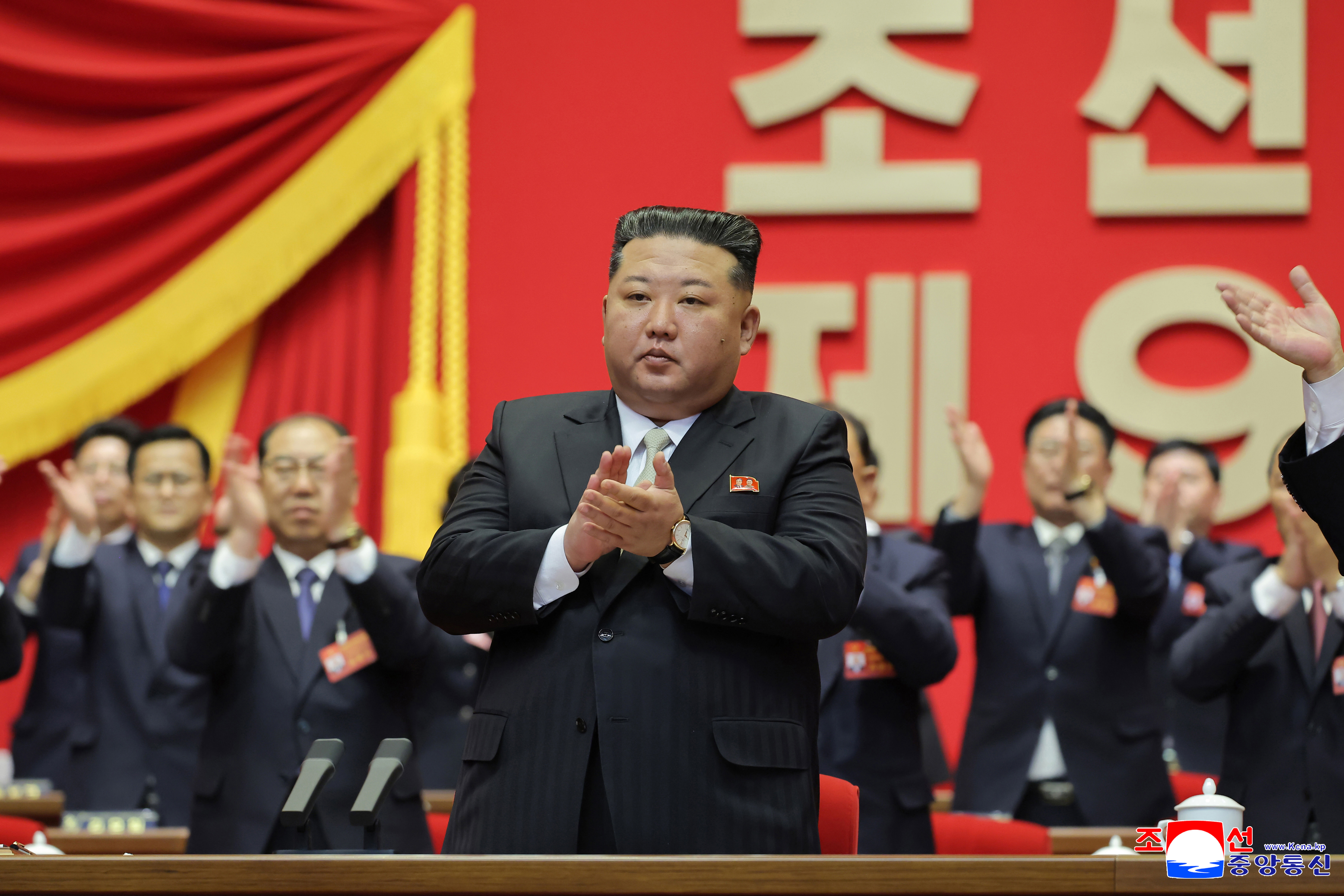 ▲▼北韓最高領導人金正恩出席朝鮮勞動黨第九次代表大會閉幕，發表演說。（圖／達志影像／美聯社）