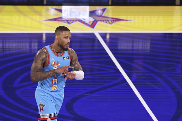 ▲NBA全明星賽，柯瑞、里拉德、溫班亞瑪、吉爾吉斯-亞歷山大。（圖／達志影像／美聯社）