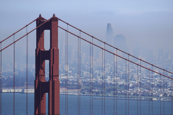 ▲▼美國加州舊金山灣區,金門大橋（Golden Gate Bridge）。（圖／達志影像／美聯社）