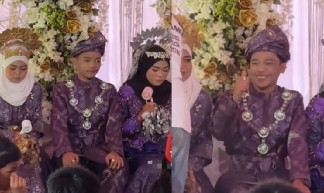 8623585-1 ▲▼一天娶2新娘!婚禮上左擁右抱 大馬男害羞比讚畫面曝。(圖/翻攝自M Star)