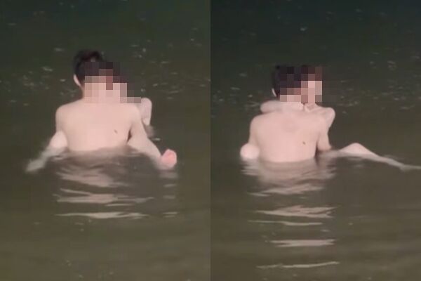 8628500-1 ▲▼中國情侶芭達雅「海中激戰」!畫面曝。(圖/翻攝自Facebook/ตกหมึกพัทยาหวานเจี๊ยบ)