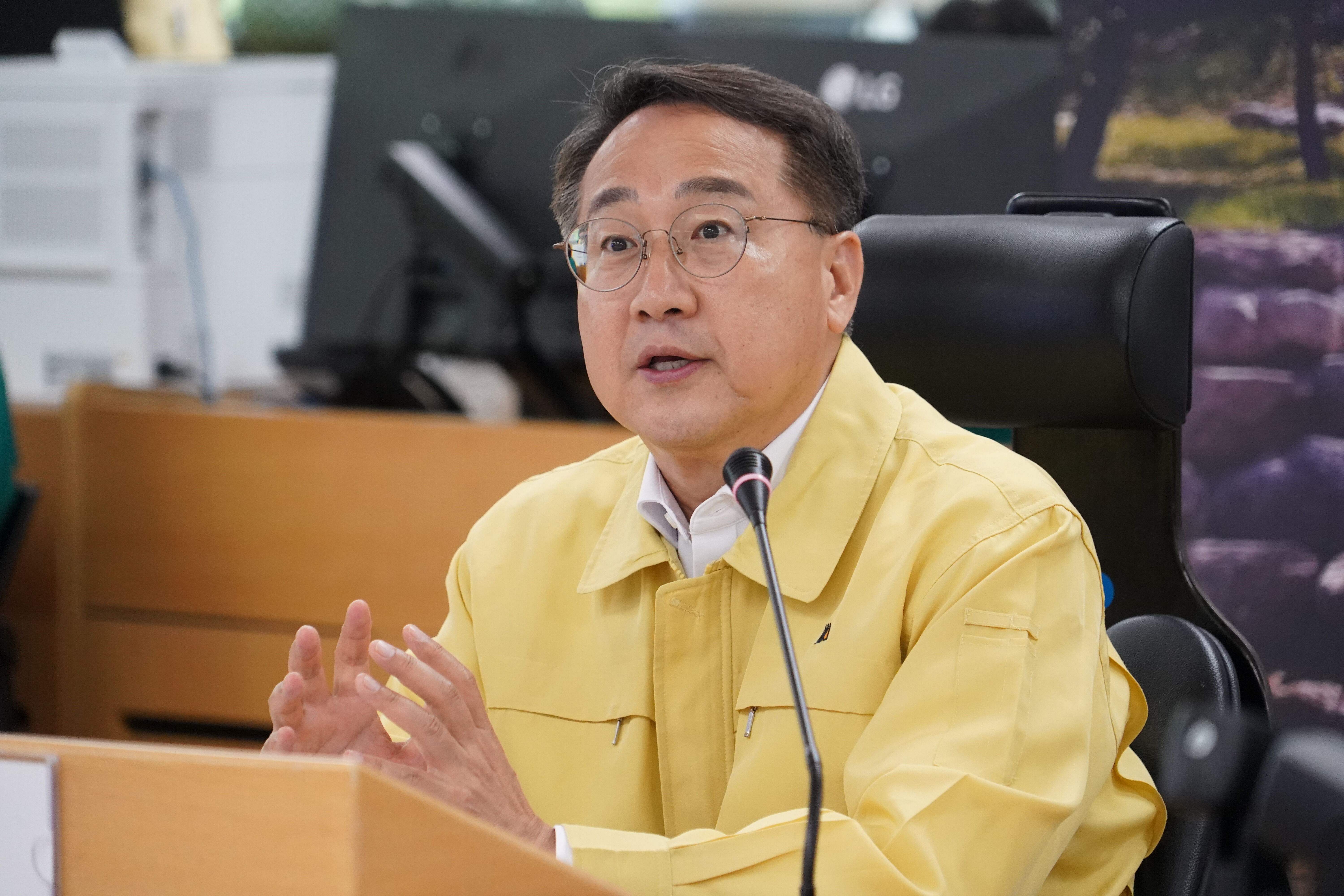 ▲▼南韓山林廳長金仁浩涉嫌酒駕，隔天遭到李在明政府免職處分。（圖／大韓民國山林廳）