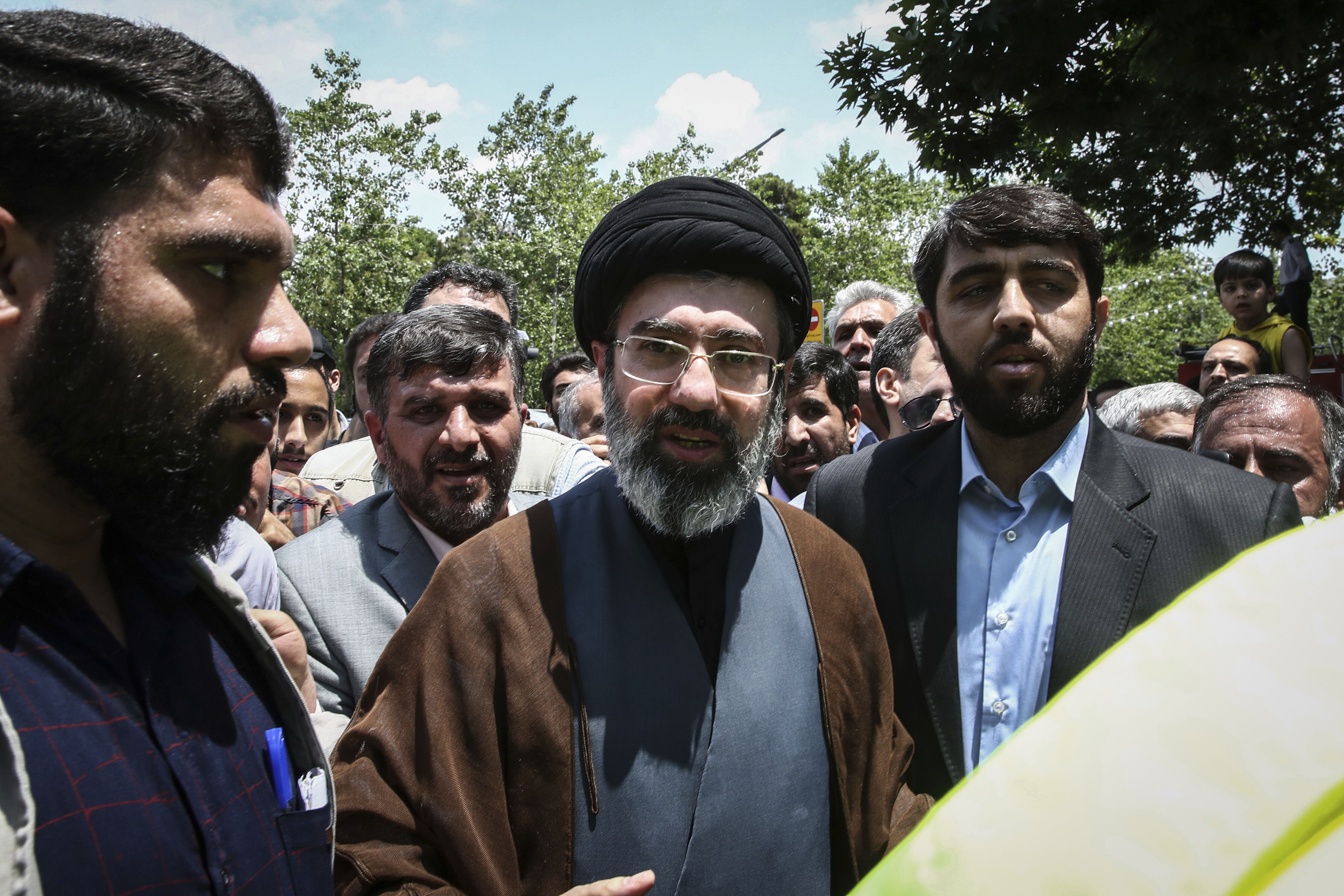 8642684-1 ▲哈米尼的次子穆傑塔巴(Mojtaba Khamenei)。(圖/達志影像/美聯社)