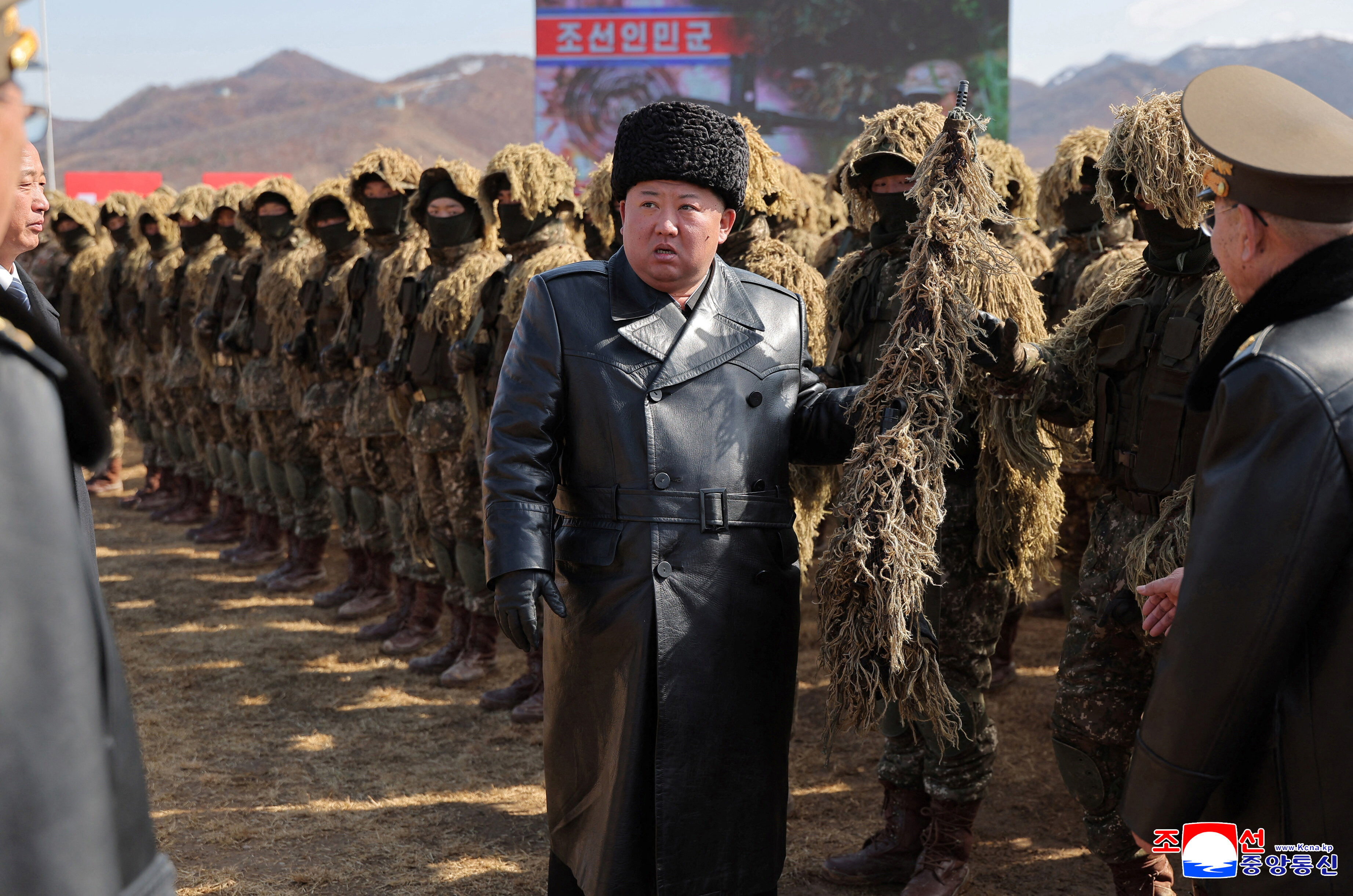 8644967-1 ▲▼北韓最高領導人金正恩前往平壤視察狙擊手射擊比賽。(圖/路透)