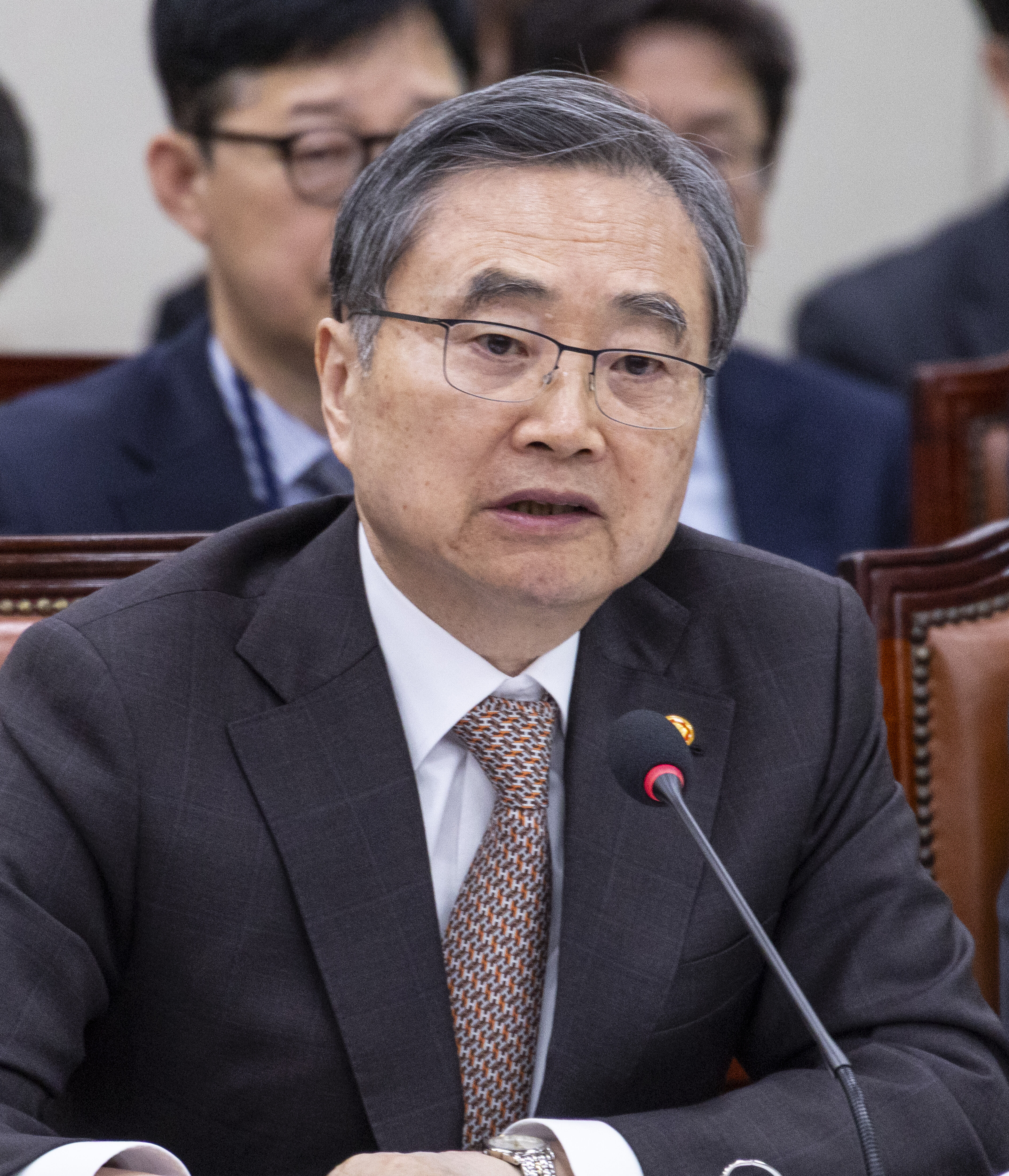 ▲▼南韓外交部長趙顯6日接受國會質詢。（圖／達志影像）