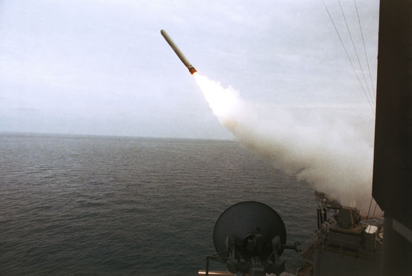 ▲▼戰斧巡弋飛彈（Tomahawk cruise missile）。（圖／達志影像／美聯社）