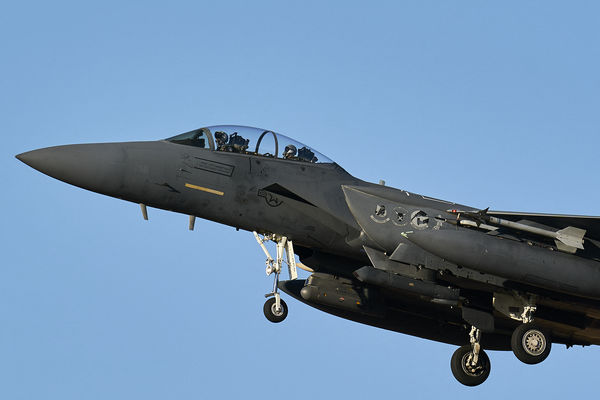 d7330016-1 ▲▼美軍F-15鷹式戰鬥機(F-15 Strike Eagle)。(圖/路透)