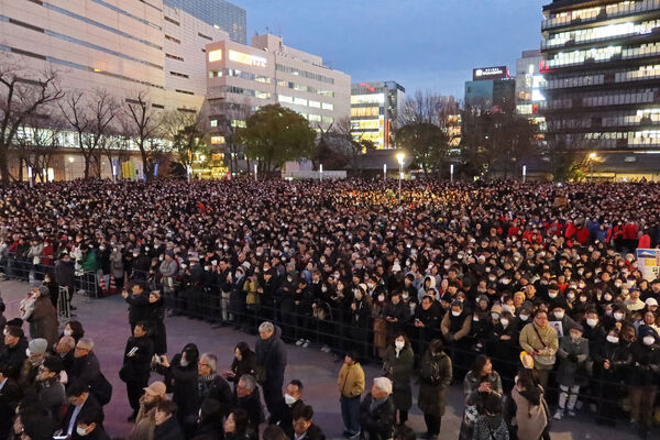 ▲▼日本首相高市早苗助選現場擠滿人潮。（圖／達志影像／美聯社）
