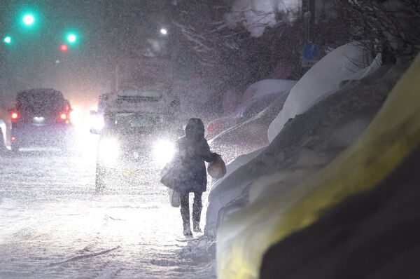 ▲▼青森積雪1.83m破紀錄。（圖／路透）