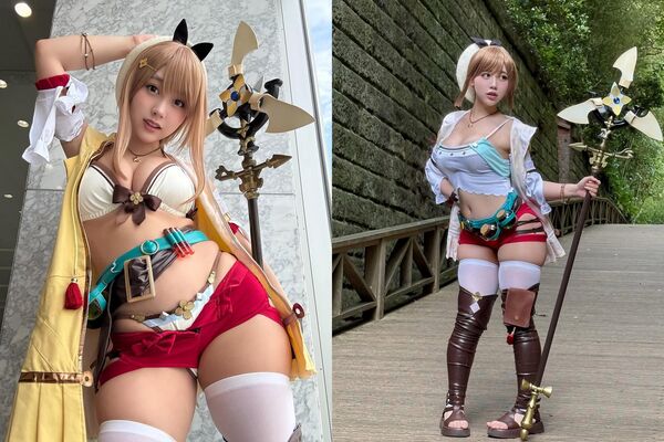▲▼正妹あゆのcos萊莎，完美重現經典蜜大腿。（圖／攝自あゆの的IG）