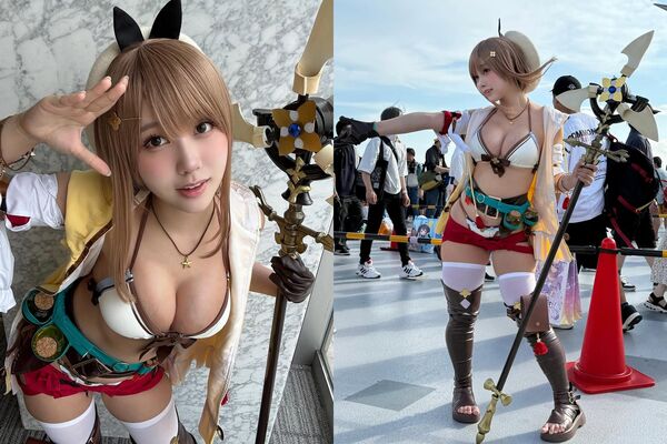 ▲▼正妹あゆのcos萊莎，完美重現經典蜜大腿。（圖／攝自あゆの的IG）