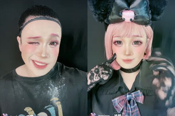 d8626104 ▲▼日本二寶爸竟是網路美少女,網友看完過程全部驚呆。(圖/攝自たろちゃんIG)
