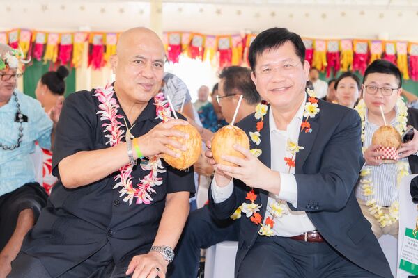 ▲▼外交部長林佳龍以總統特使身分訪問吐瓦魯。（圖／翻攝自Facebook／林佳龍）