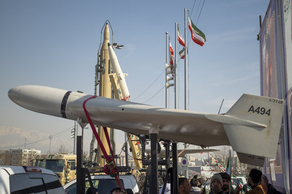 d8663839-2 ▲▼ 伊朗製「見證者」(Shahed 136)無人機。(圖/達志影像)