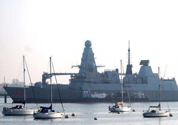 ▲▼英國防空驅逐艦「龍號」（HMS Dragon）。（圖／路透）