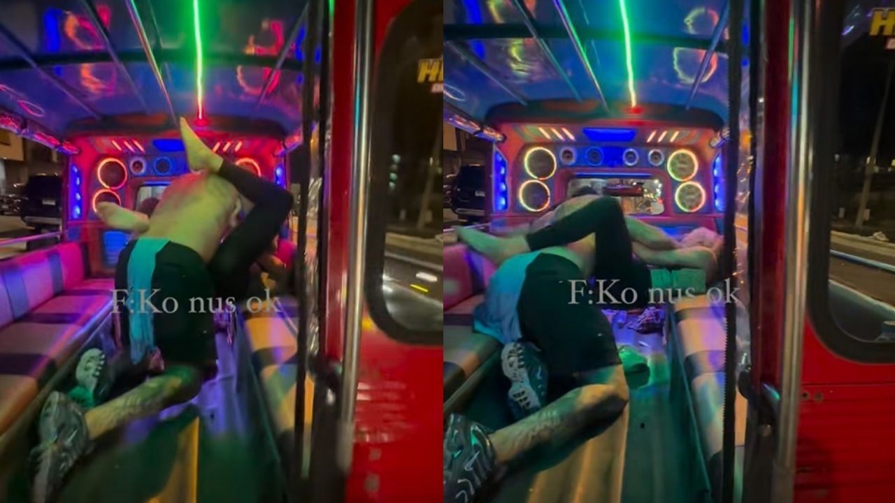 ▲▼男女嘟嘟車後座「激情肉搏」！荒謬畫面曝　泰司機看傻眼。（圖／翻攝自Facebook）