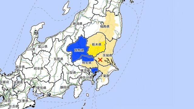 8682482 ▲▼日本茨城縣規模5.0地震。(圖/翻攝日本氣象廳)