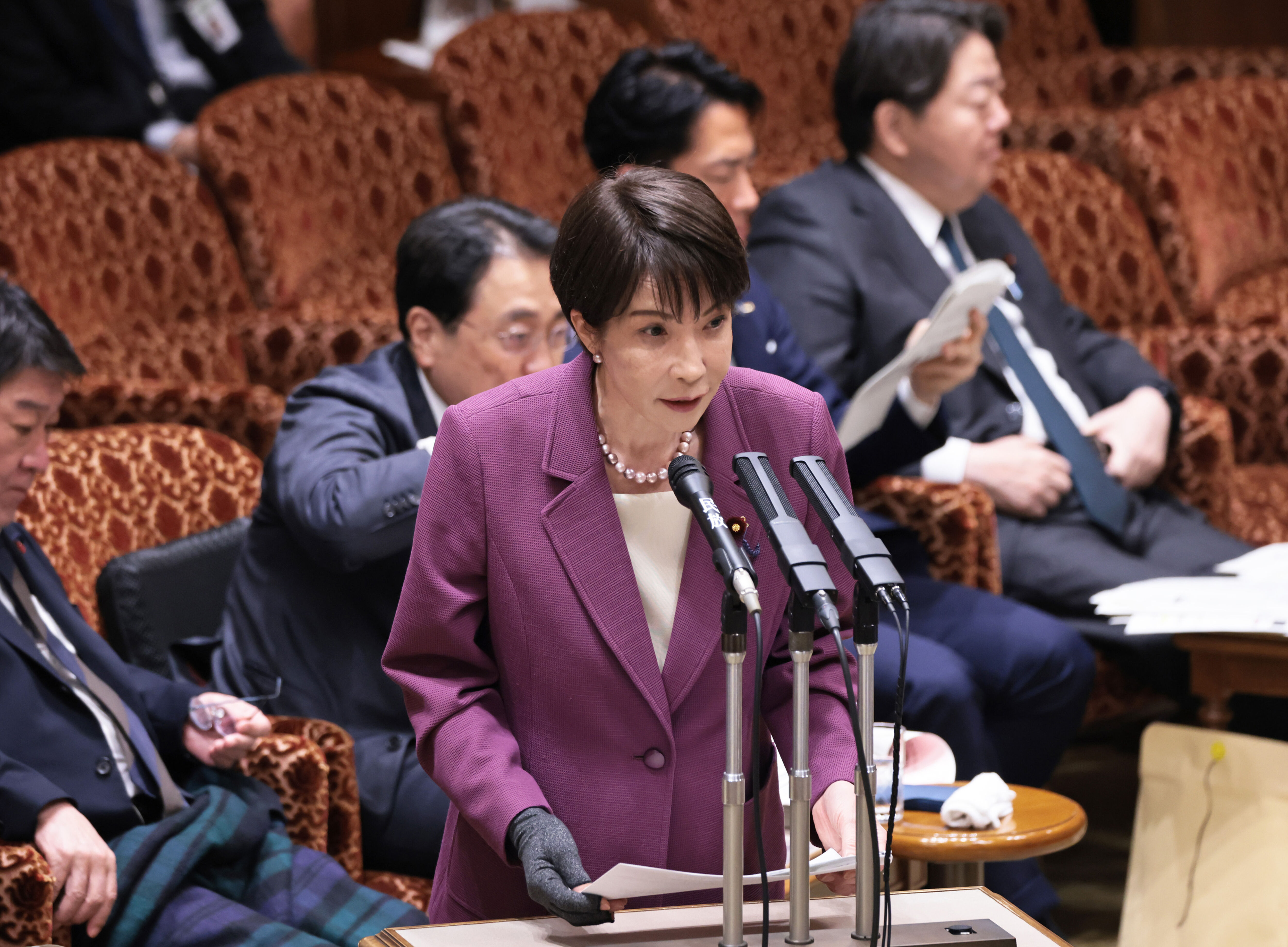 ▲▼日本首相高市早苗6日出席參議院預算委員會。（圖／達志影像／美聯社）