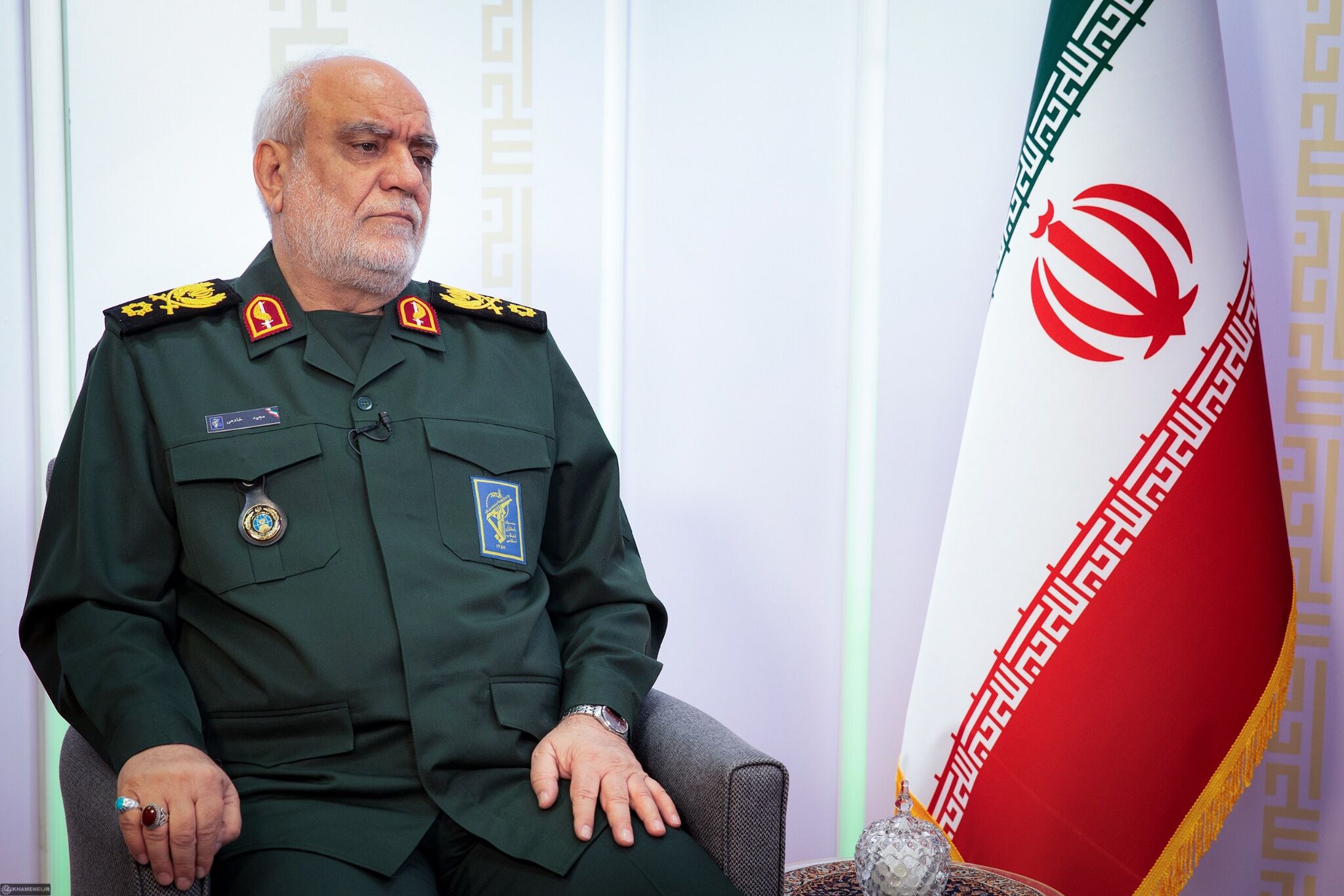 ▲▼伊朗伊斯蘭革命衛隊（IRGC）情報機構負責人哈德米，被證實在美以聯合攻擊中喪生。（圖／翻攝自X）