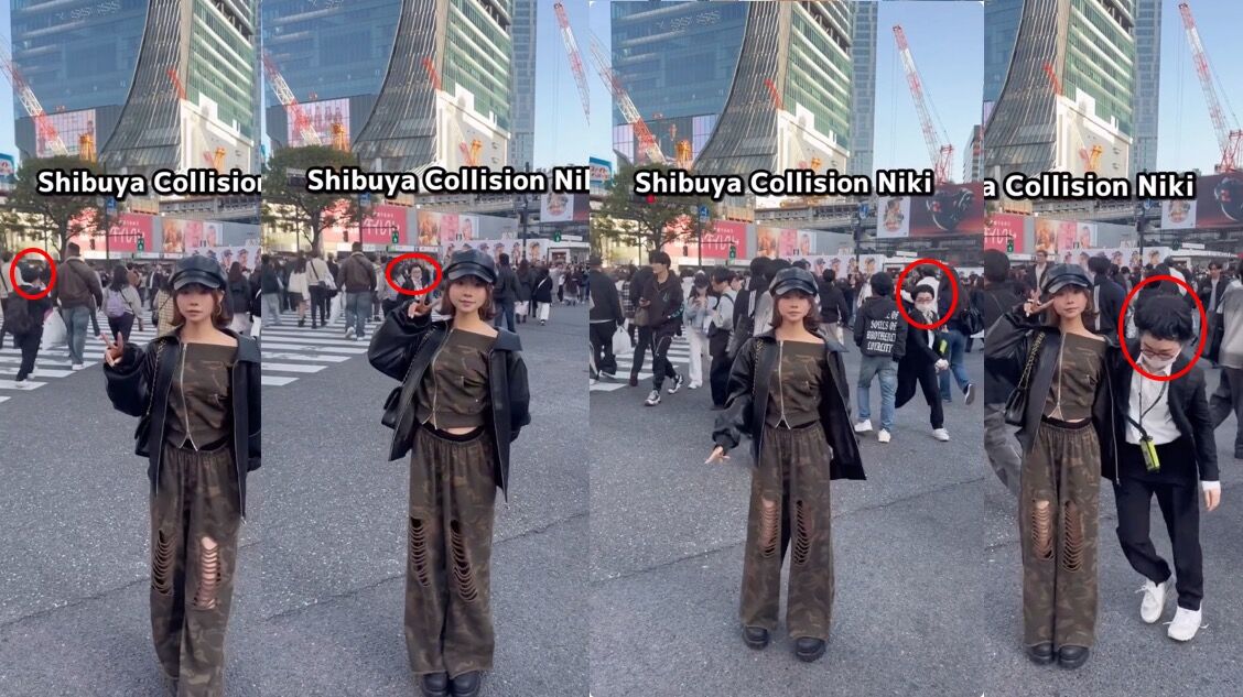▲▼澀谷撞人族當場被抓求饒。（圖／翻攝IG）