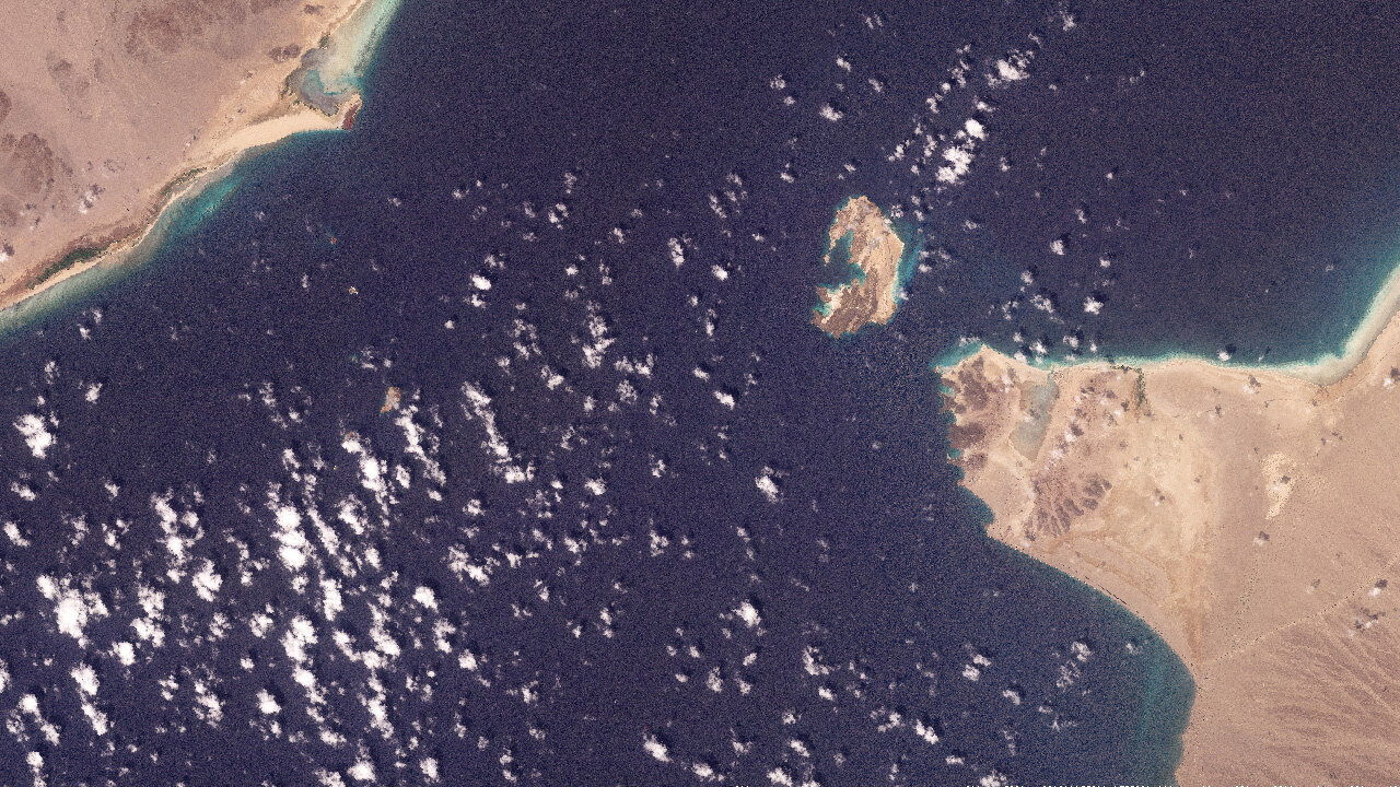 ▲▼ 曼德海峽靠近葉門一側2月27日衛星影像。（圖／路透）
