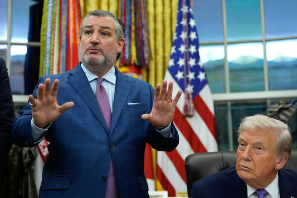 ▲▼美國共和黨參議員克魯茲（Ted Cruz）與總統川普。（圖／達志影像／美聯社）