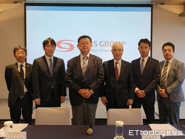 d8657289 ▲左起台灣古河監察人播木康洋、SBS董事田中康仁、台灣古河董事長近藤浩ㄧ郎、日本古河社長森田真浯、台灣古河董事町田哲也、台灣古河董事德田真也。(圖/記者張佩芬攝)