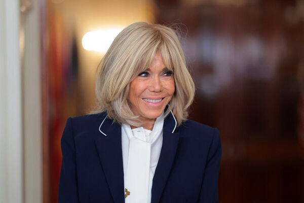 ▲▼法國第一夫人布莉姬（Brigitte Macron）。（圖／路透）