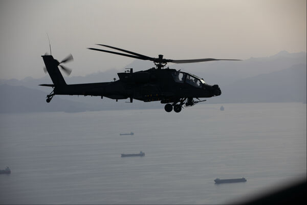 ▲▼ AH-64阿帕契直升機 。（圖／翻攝自X@CENTCOM）