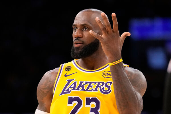 d8706854-1 ▲洛杉磯湖人詹姆斯(LeBron James)。(圖/達志影像/美聯社)