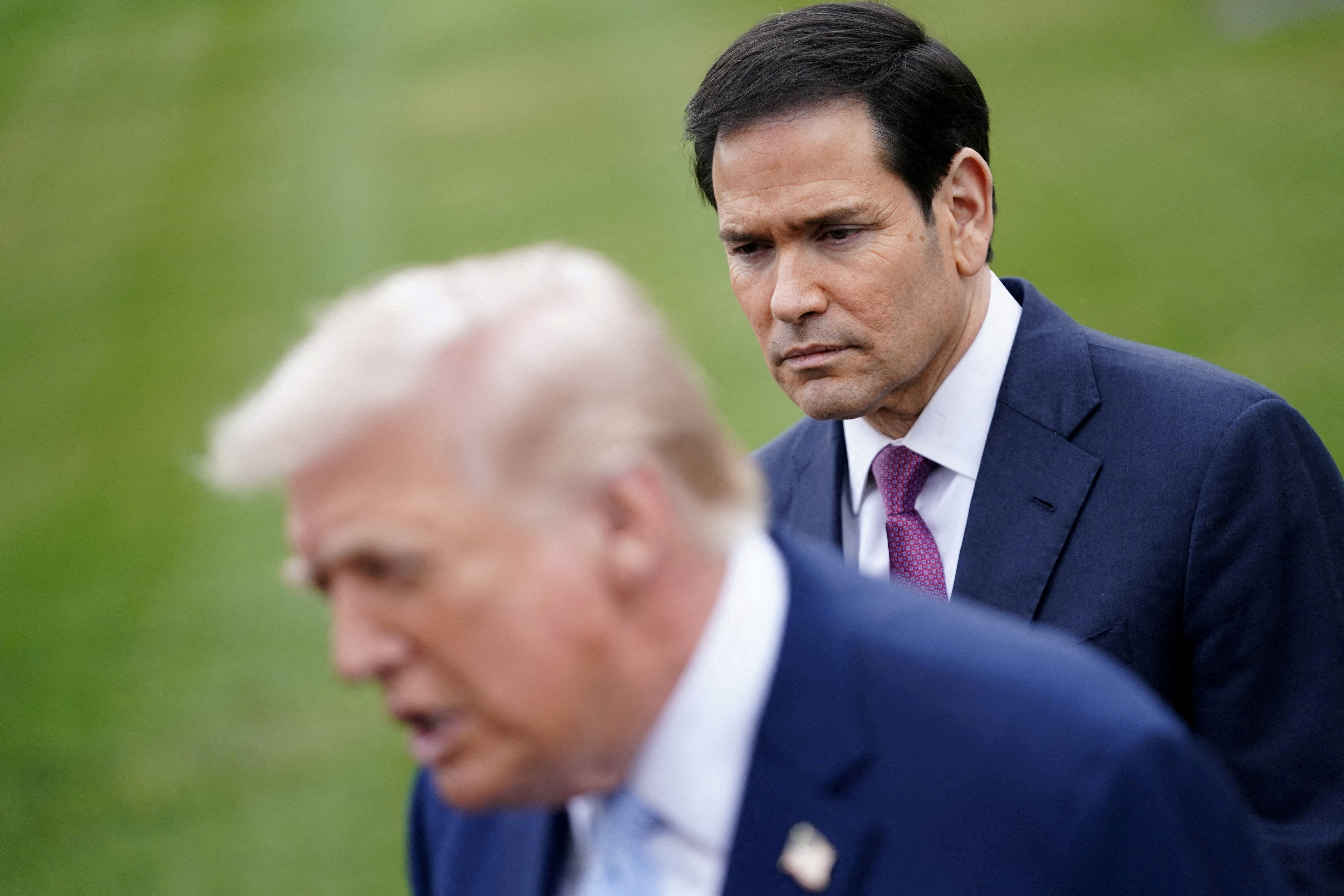 ▲▼  美國總統川普與國務卿盧比歐（Marco Rubio）。（圖／路透）