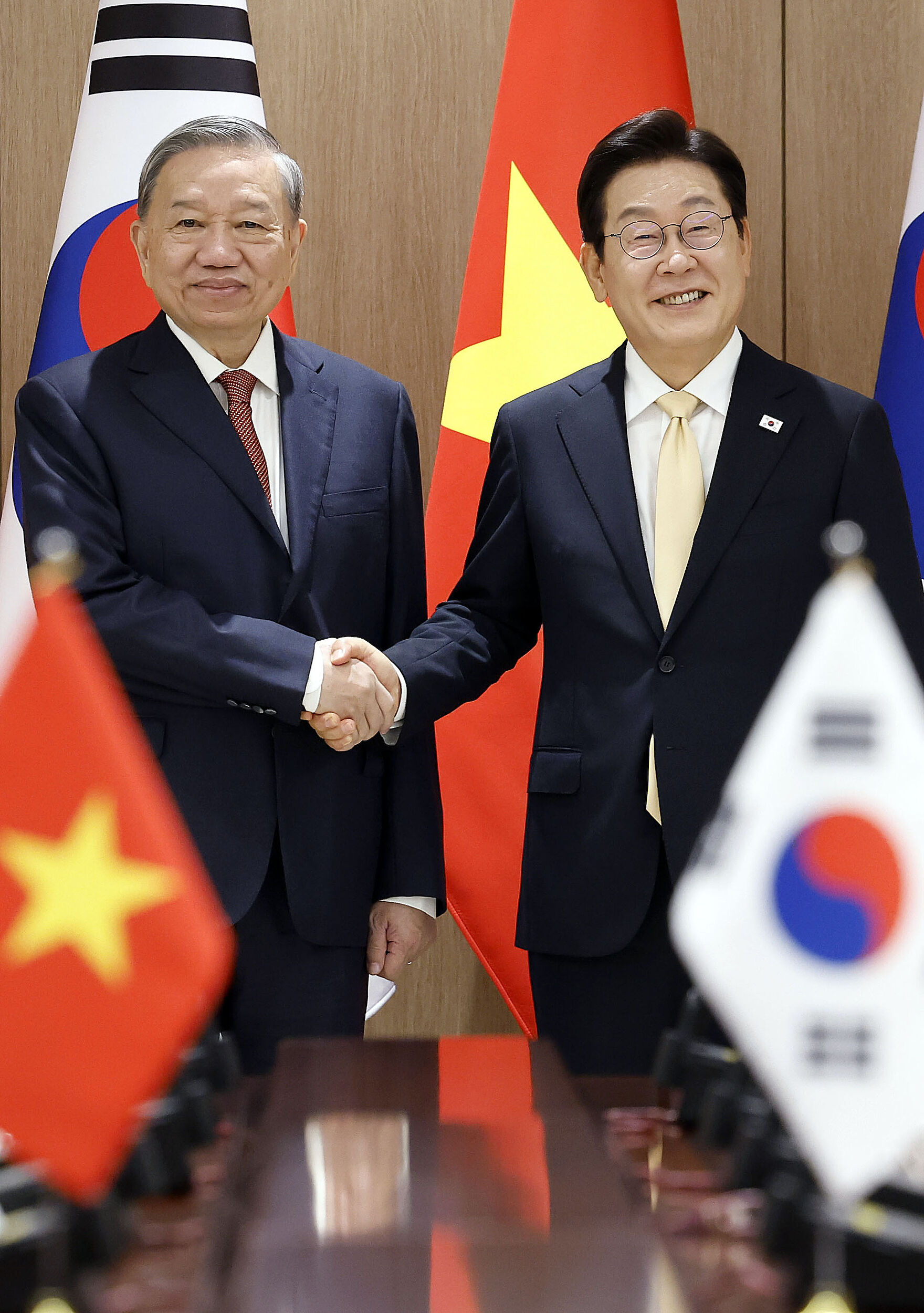 ▲▼2025年8月11日，南韓總統李在明與越共總書記蘇林進行會談。（圖／VCG）