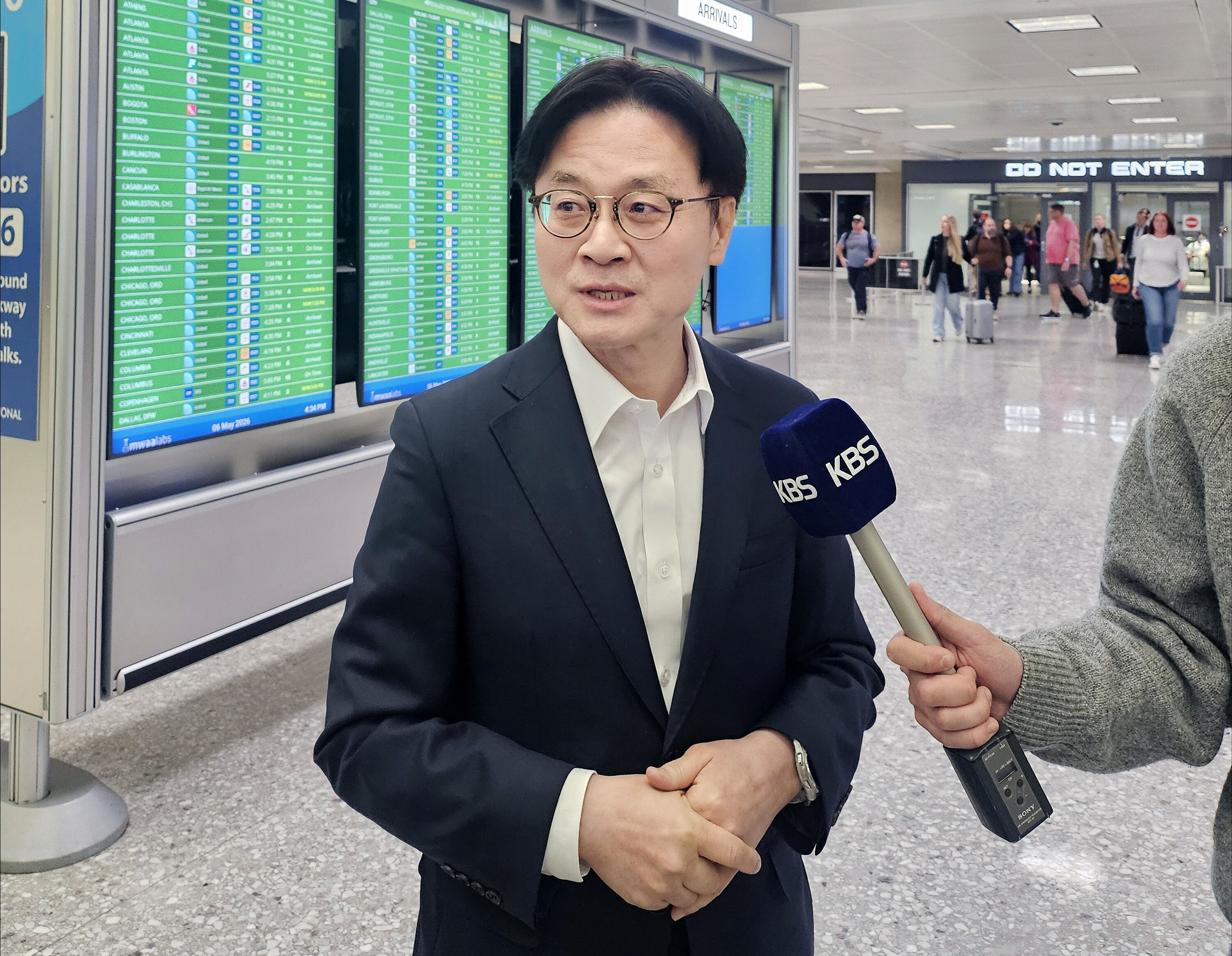 ▲▼南韓產業通商部長金正官於當地時間6日抵達美國。（圖／達志影像／newscom）