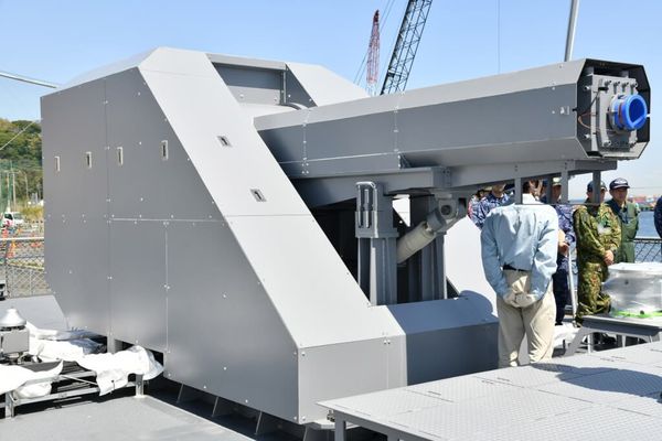 ▲▼日本近年積極研發新型武器「電磁砲」，近期將在海上進行試射。（圖／日本國海上自衛隊官網）