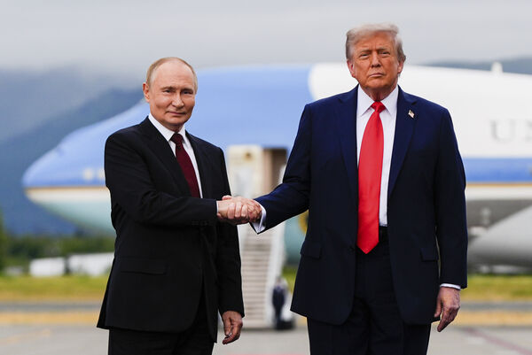 ▲▼美國總統川普（Donald Trump）與俄羅斯總統普丁（Vladimir Putin）選在美國阿拉斯加州會晤。（圖／達志影像／美聯社）