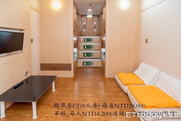 d8539372 ▲▼基隆-石垣島的「八重山丸渡輪」共有7種房型。(圖/華岡集團提供)