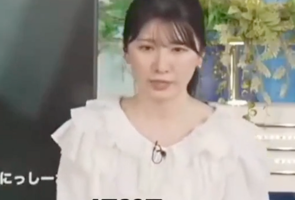 ▲▼ 日本女主播「一秒」變臉播報地震 。（圖／翻攝 新京報）